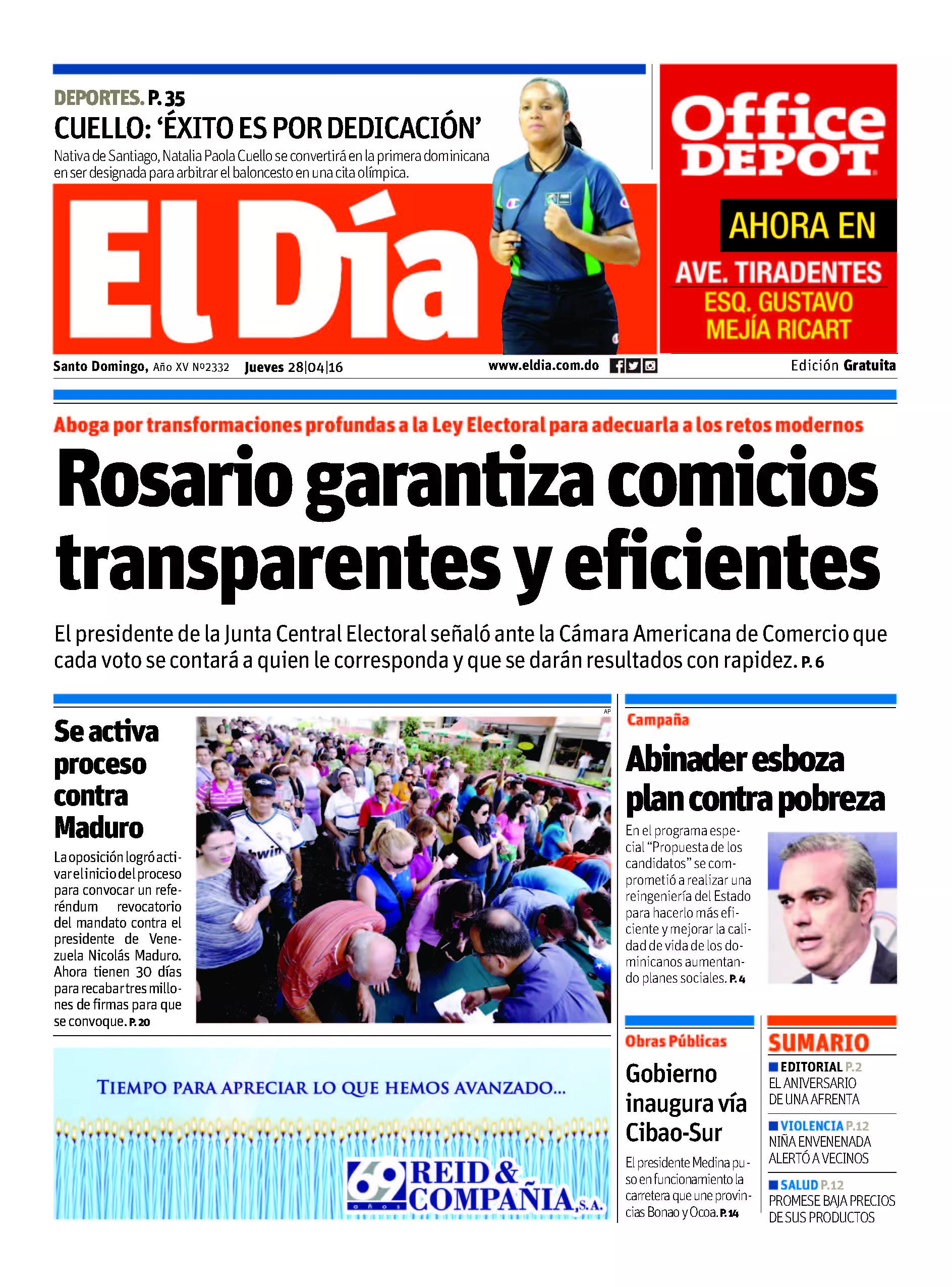 Portada impresa