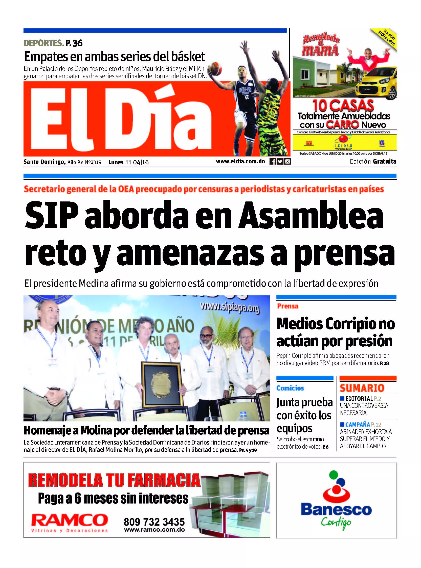 Portada impresa