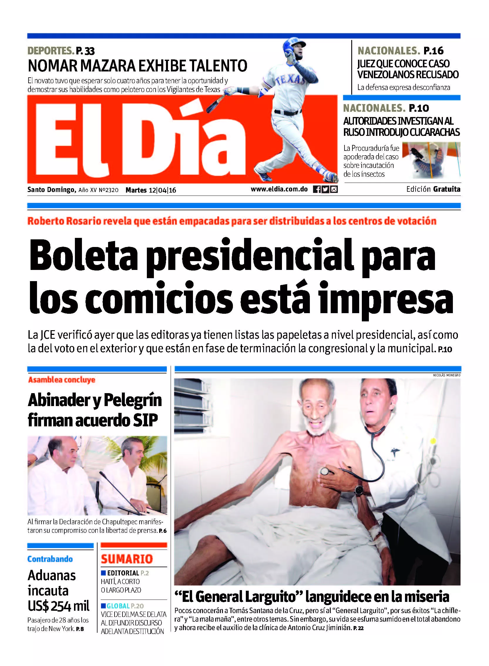 Portada impresa