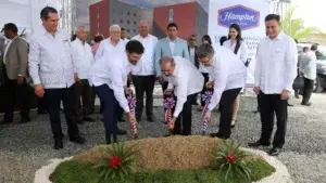 Danilo Medina da primer palazo para construcción hotel Hampton by Hilton