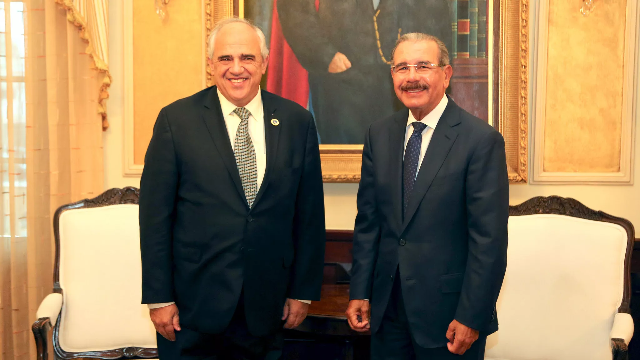 Presidente Danilo Medina recibe a Ernesto Samper, secretario general UNASUR