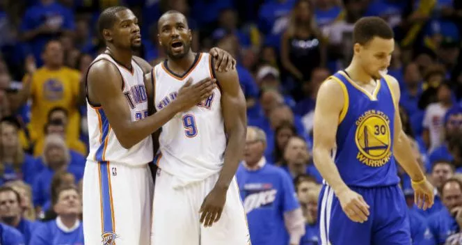 Thunder pone contra la pared a Golde state