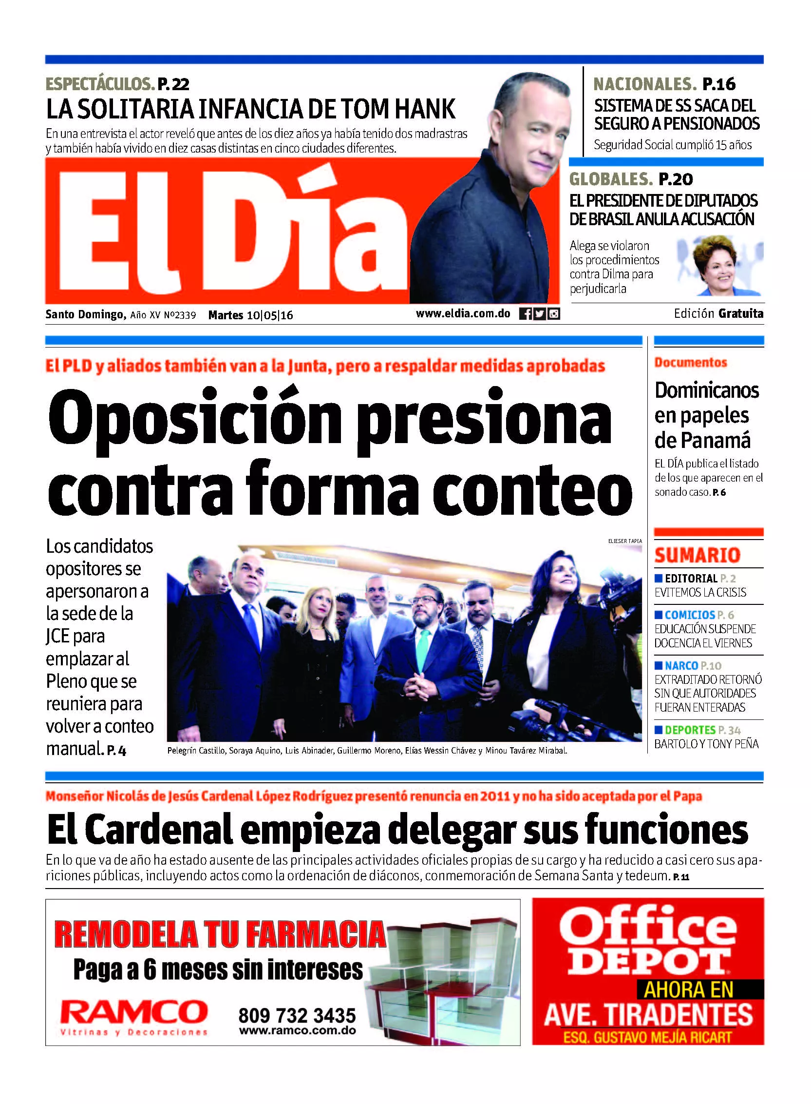 Portada impresa