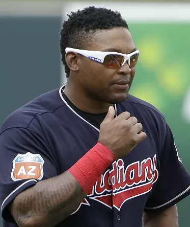 Indians Byrd Suspended Baseball