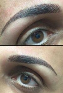 Auge del microblading para embellecer cejas