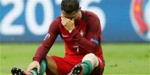 Cristiano Ronaldo sale lesionado de la final de la Eurocopa 