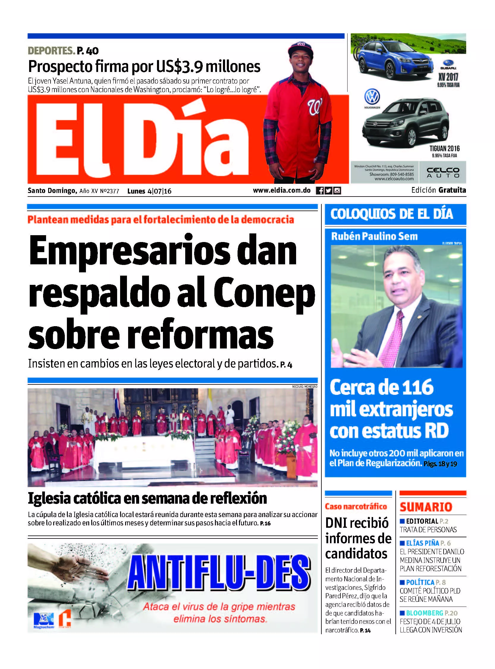 Portada Impresa 4-07-2016