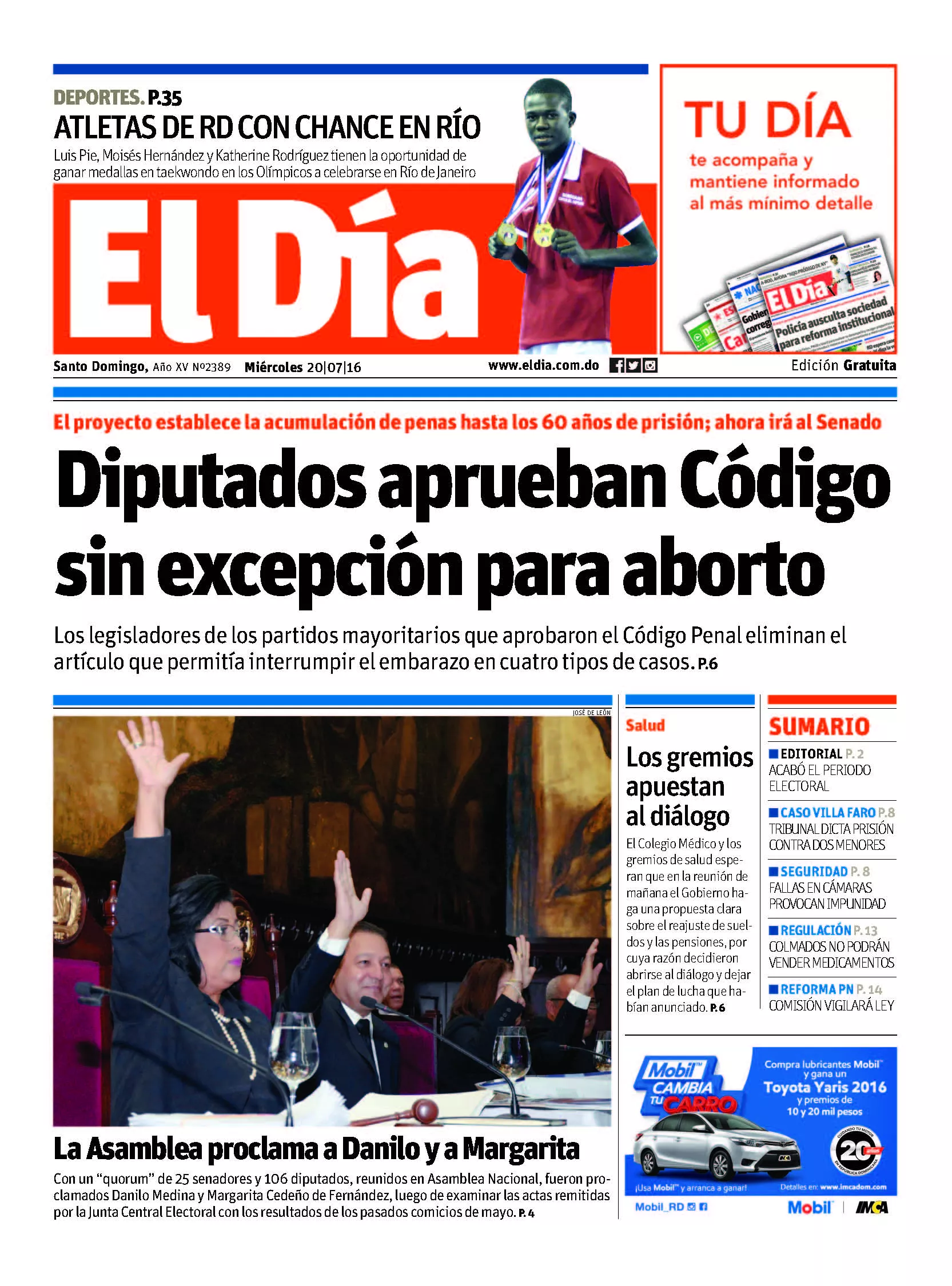 Portada impresa