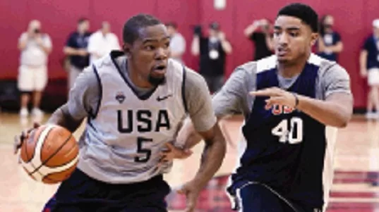 Kevin Durant lidera práctica de equipo Estados Unidos