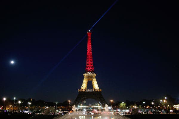 La Torre Eiffel se iluminará esta noche con los colores de la bandera alemana