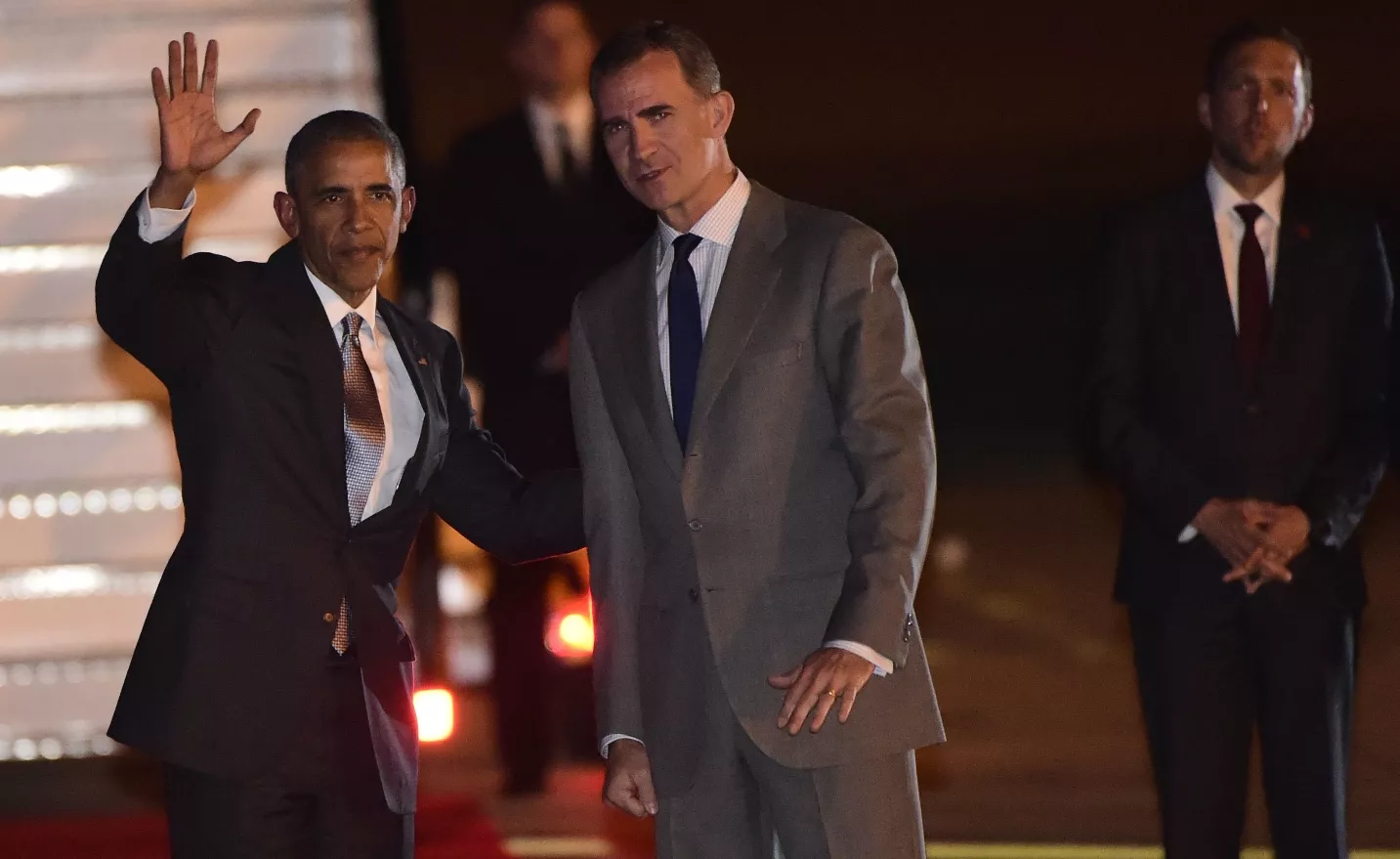 Obama llega a Torrejón de Ardoz en su primer viaje oficial a España