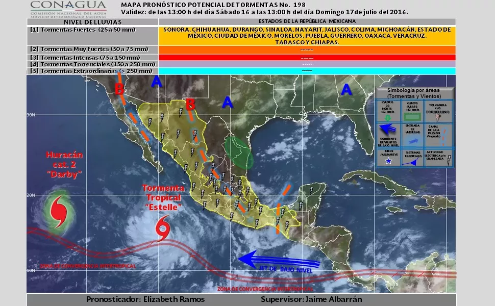 Tormenta tropical Estelle se forma en el Pacífico con potencial de huracán