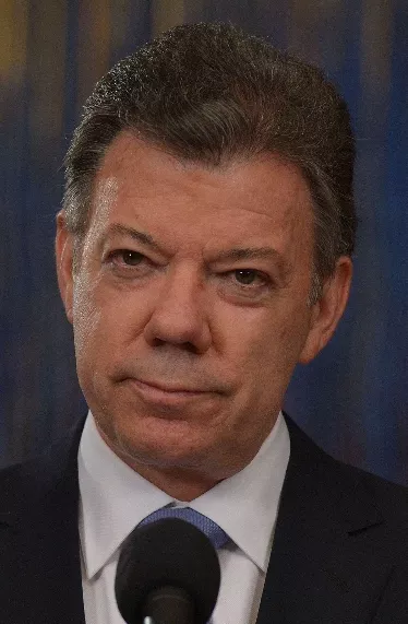 COLOMBIA-VENEZUELA-CHAVEZ-DEATH-SANTOS