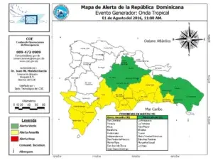 COE incrementa los niveles de alerta por onda tropical activa