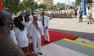 Presidente Danilo Medina llega al Congreso Nacional para su juramentación