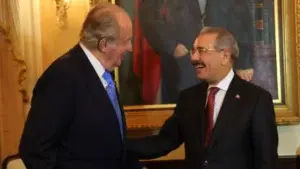 Danilo Medina recibe al rey emérito de España, Juan Carlos I