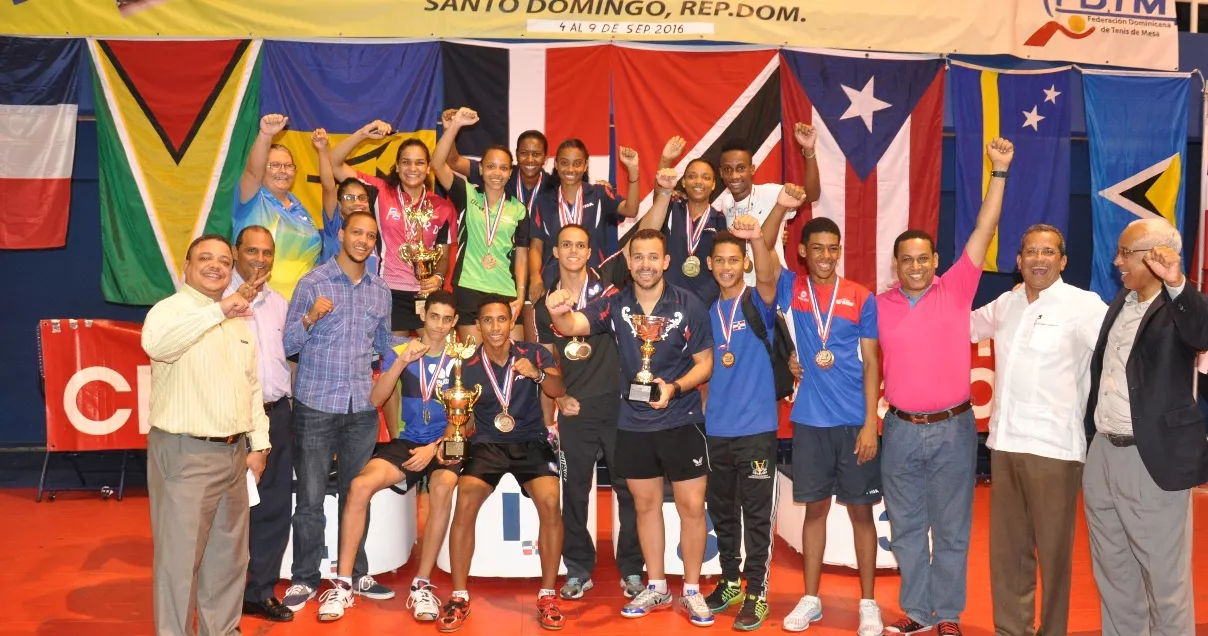 República Dominicana, campeón tenis de mesa del Caribe