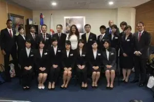 Delegación Japonesa realiza actividades con Ministerio de Juventud