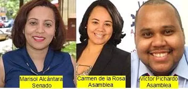 Los dominicanos Marisol Alcántara, Carmen De la Rosa, y Víctor Pichardo ganan primarias demócratas en NY