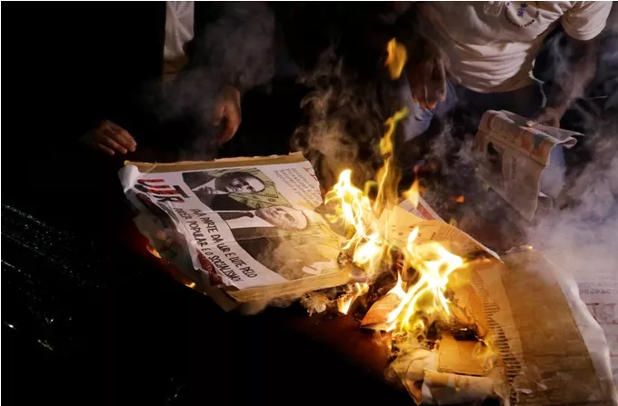 Campesinos protestan contra reforma de jubilación propuesta por Temer