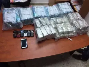 DNCD ocupa 29 paquetes de cocaína y US$ 410 mil en Jimaní; apresa a un hombre