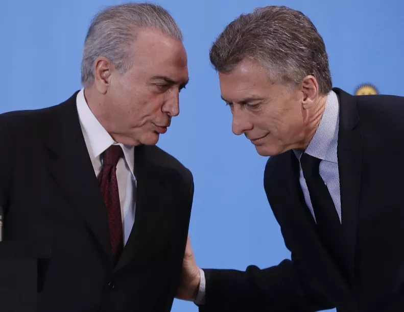 Macri y Temer contra Mercosur