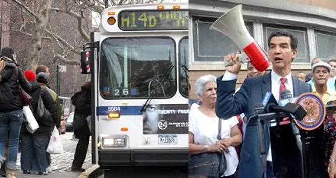 Concejal dominicano NY encabeza protesta por lento servicios de autobuses