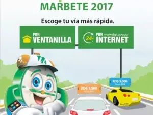 Suben a RD$1,500 y RD$3,000 la renovación del marbete