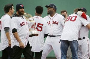 Nomar Garciaparra, Jonny Gomes, Pedro Martinez, David Ortiz