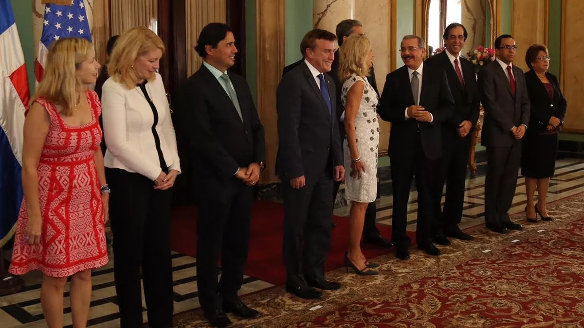 Danilo Medina recibe visita de Jill Biden en Palacio Nacional