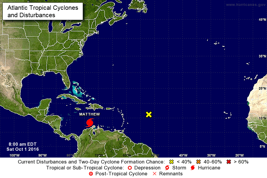 Huracán Matthew pierde fuerza en Caribe, pasa a categoría 4