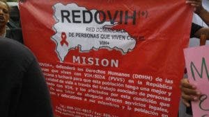 La protesta es encabezada por la coalicion dominicana frente al VIH-SIDA