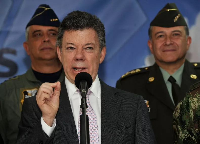 COLOMBIA-FARC-HOSTAGES-RELEASE-SANTOS
