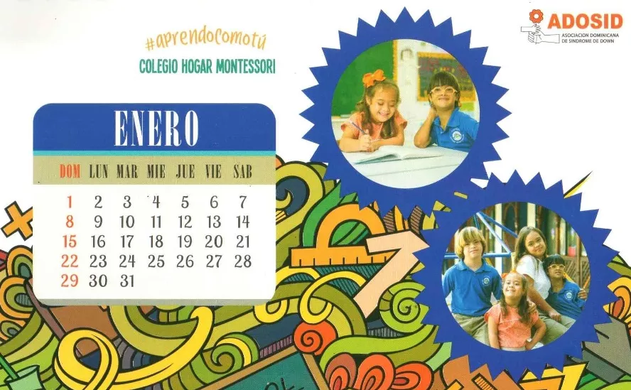 Asociación Dominicana de Síndrome de Down dedica calendario 2017 a la inclusión escolar