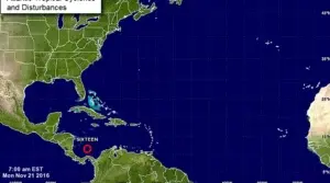 Se forma la decimosexta depresión tropical al suroeste del Caribe