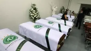 El funeral colectivo por las víctimas del accidente Chapecoense tendrá lugar el sábado