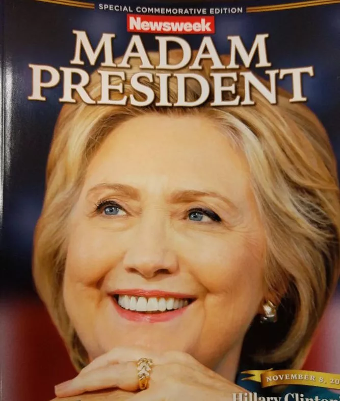 Se vende edición de Newsweek con Clinton como presidenta