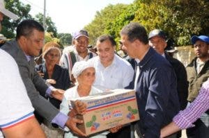 Leonel repartirá canastas en provincias afectadas por las lluvias