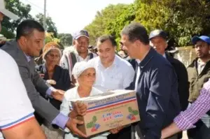 Leonel repartirá canastas en provincias afectadas por las lluvias