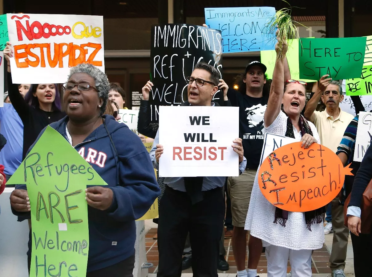 Diplomáticos de Estados Unidos protestan contra veto impuesto por Trump