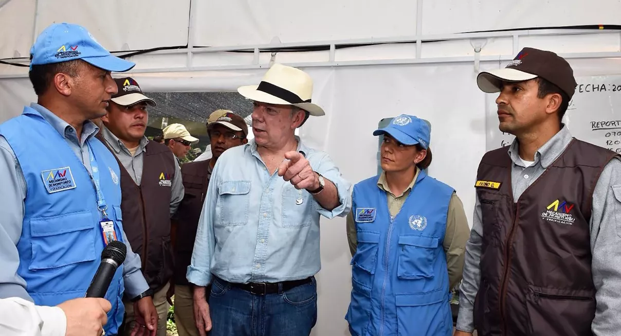 COLOMBIA-FARC-PEACE-DEMOBILIZATION-SANTOS
