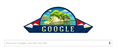 Google dedica su “doodle” de hoy a la Independencia de República Dominicana