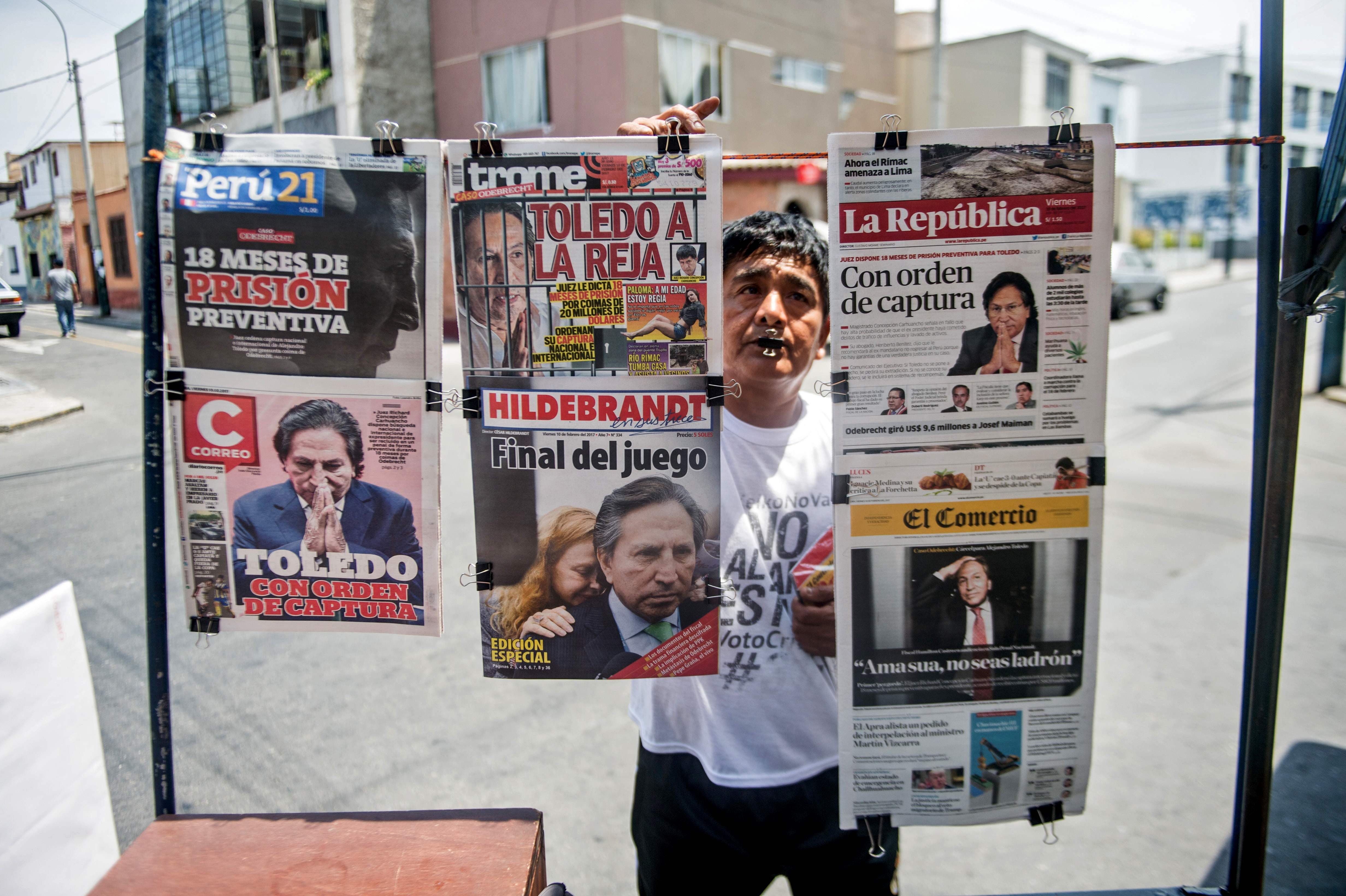 Caso Odebrecht: Perú ofrece recompensa de 30.000 dólares para capturar a expresidente Toledo