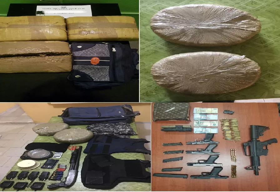 DNCD decomisa 89 libras de marihuana y varias armas en hechos separados