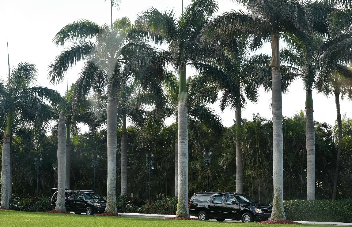 Detienen joven por chocar auto en verja de propiedad de Trump en Florida