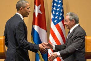 Barack Obama y Raúl Castro