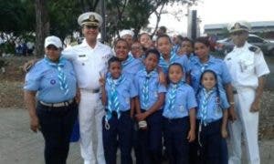 Armada participa en camporee con la representación de Scouts marinos