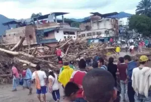 Suben a 92 los muertos y a 212 los heridos por una avalancha en el sur de Colombia