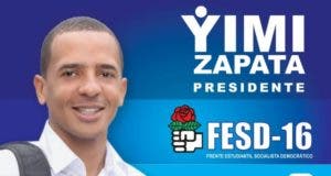 Yimi Zapara gana elecciones estudiantiles en la UASD con un 37.98%. 