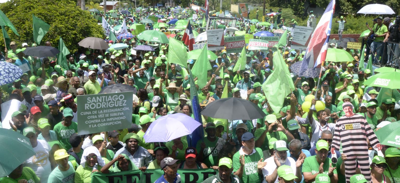 Región sur se concentra en Azua y marcha contra la corrupción